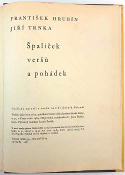 František Hrubín: Špalíček veršů a pohádek