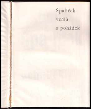 František Hrubín: Špalíček veršů a pohádek