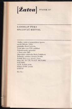 Ladislav Fuks: Spalovač mrtvol