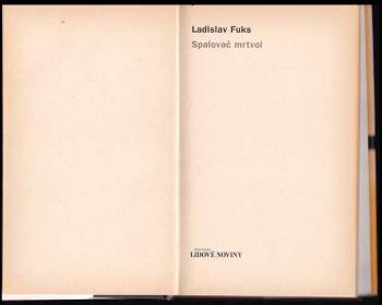 Ladislav Fuks: Spalovač mrtvol