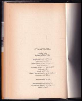 Ladislav Fuks: Spalovač mrtvol