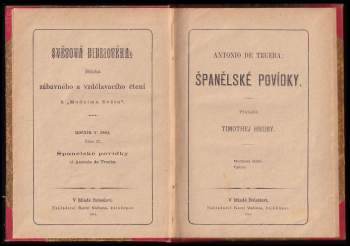 Antonio de Trueba: Španělské povídky