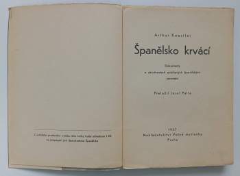 Arthur Koestler: Španělsko krvácí