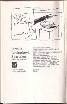 Jarmila Loukotková: Spartakus