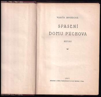 Vlasta Javořická: Spasení domu Pýchova