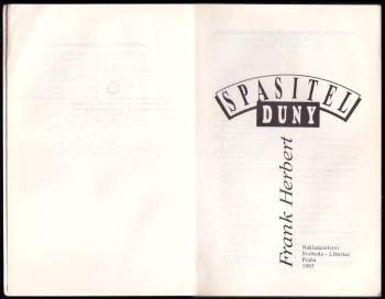 Frank Herbert: Spasitel Duny