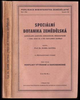 Speciální botanika zemědělská