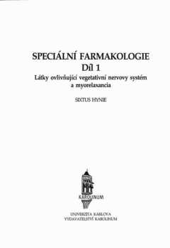 Speciální farmakologie