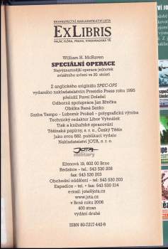 William H McRaven: Speciální operace