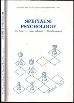Marie Rozsypalová: Speciální psychologie
