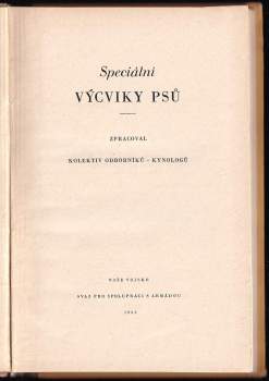 Speciální výcviky psů