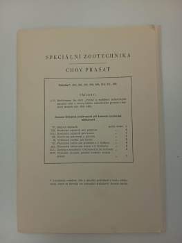 Speciální zootechnika