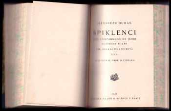 Alexandre Dumas: Spiklenci - Les compagnons de Jéhu - historický román Díl 1 - 2.