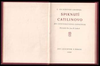 Gaius Crispus Sallustius: Spiknutí Catilinovo