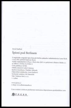 David Stafford: Špioni pod Berlínem
