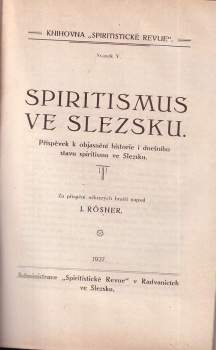 Jan Rösner: Spiritismus ve Slezsku