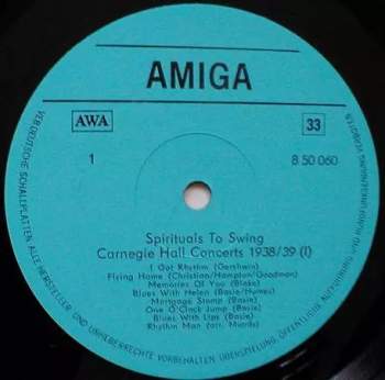 Various: Spirituals To Swing - Carnegie Hall Concerts 1938/39 1 + 2 (2xLP)