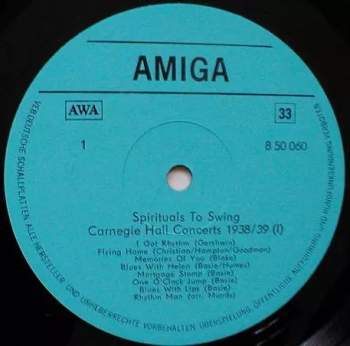Various: Spirituals To Swing - Carnegie Hall Concerts 1938/39 1 + 2 (2xLP)
