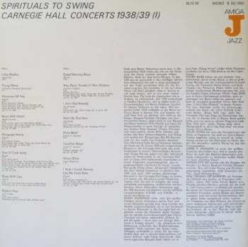 Various: Spirituals To Swing - Carnegie Hall Concerts 1938/39 1 + 2 (2xLP)