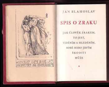 Jan Blahoslav: Spis o zraku