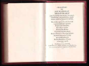 Jan Blahoslav: Spis o zraku