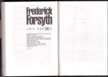 Frederick Forsyth: Spis Odessa
