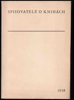 Spisovatelé o knihách