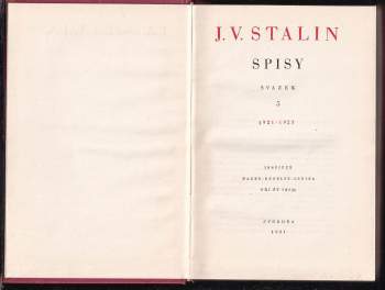 Iosif Vissarionovič Stalin: Spisy
