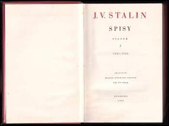 Iosif Vissarionovič Stalin: Spisy