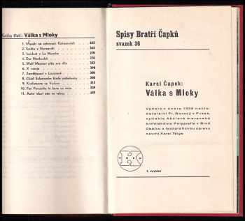 Karel Čapek: Válka s Mloky