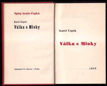 Karel Čapek: Válka s Mloky