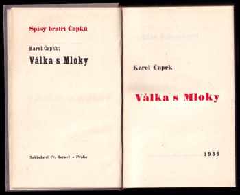 Karel Čapek: Válka s Mloky