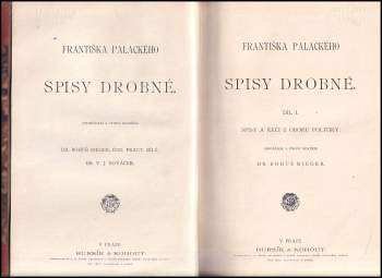 František Palacký: Spisy drobné
