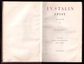 Iosif Vissarionovič Stalin: Spisy