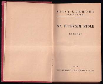 Josef Jahoda: Spisy