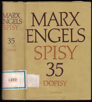 Spisy : 36 - Dopisy - Karl Marx, Friedrich Engels (1973, Svoboda) - ID: 822128