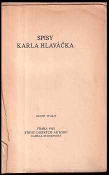 Spisy Karla Hlaváčka