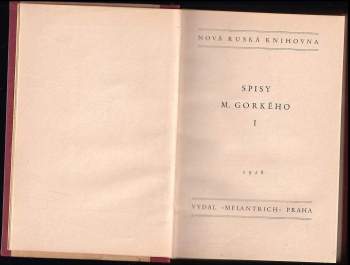 Maksim Gor‘kij: Spisy M. Gorkého