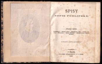 Sofie Podlipská: Spisy Sofie Podlipské
