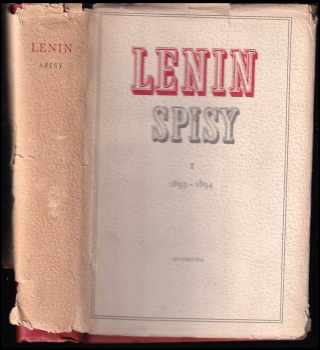 Spisy : sv. 1 - 1893-1894 - Vladimir Il'jič Lenin (1951, Svoboda)