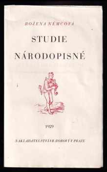 Božena Němcová: Studie národopisné