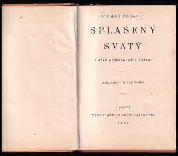 Otomar Schäfer: Splašený svatý a jiné humoresky a satiry