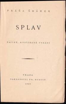 Fráňa Šrámek: Splav