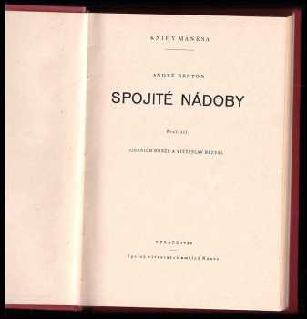 André Breton: Spojité nádoby