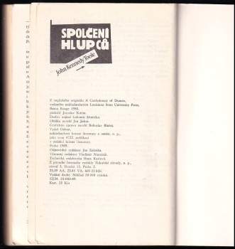 John Kennedy Toole: Spolčení hlupců