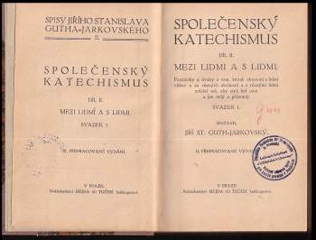 Jiří Stanislav Guth-Jarkovský: Společenský katechismus