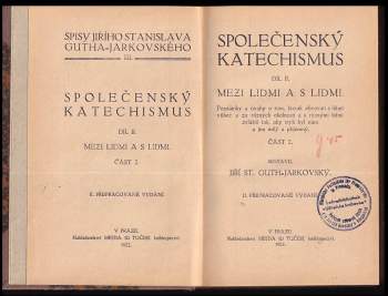 Jiří Stanislav Guth-Jarkovský: Společenský katechismus