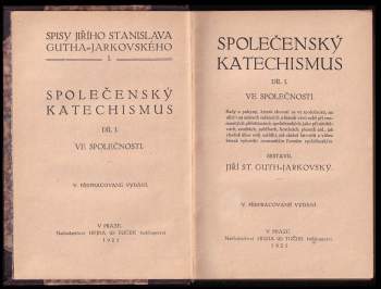 Jiří Stanislav Guth-Jarkovský: Společenský katechismus