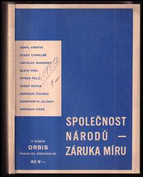 Společnost národů - záruka míru