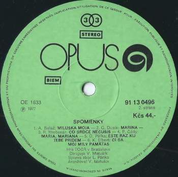 Czechoslovak Radio Dance Orchestra Bratislava: Spomienky